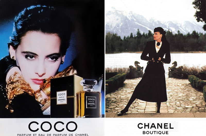 Ines de la Fressange advertising Chanel