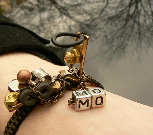 intricate steampunk bracelet Pete and Veronica