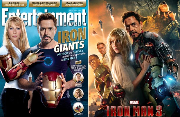 Iron Man 3 Spoiler Cover: Gwyneth Paltrow And Robert Downey Jr.
