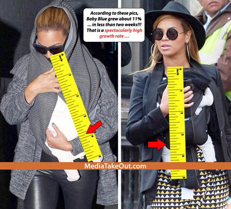 Beyonce’s Fake Baby Bump Buzz Now Fake Baby Buzz
