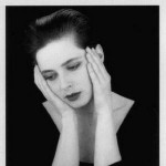 Isabella Rossellini black and white picture
