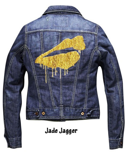 Jade Jagger denim jacket 100th anniversary Lee Cooper