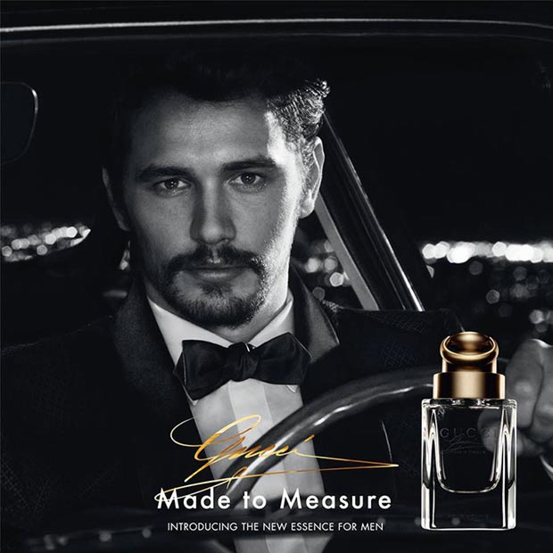 James Franco Gucci Made to Measure ad campaign
