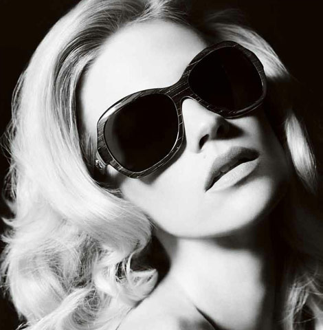 January Jones Versace Accessories ad campaign 2011 shades