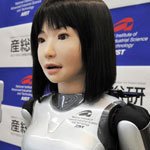 Japanese female robot model