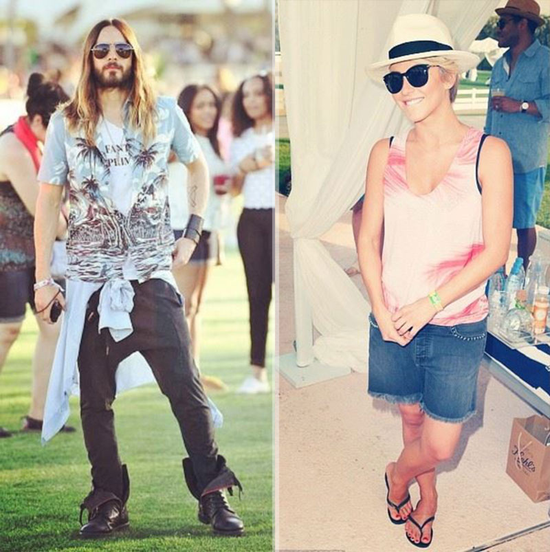 Jared Leto Julianne Hough Coachella wearing Zadig Voltaire