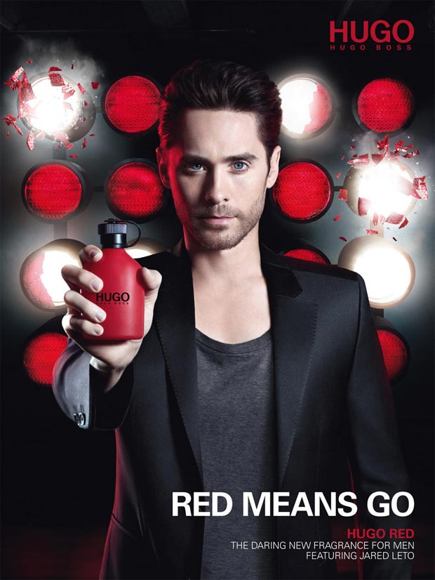 Jared Leto new Hugo Red perfume campaign