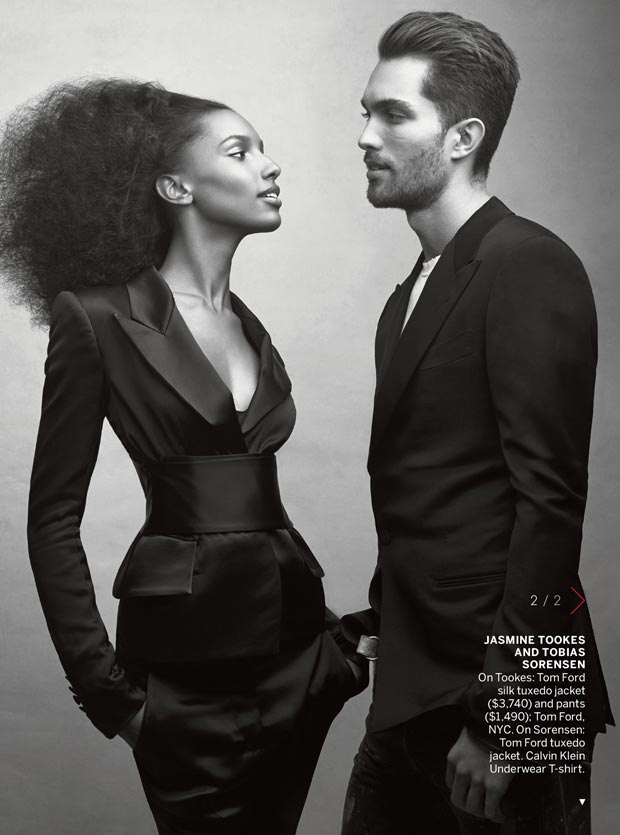 Jasmine Tookes and Boyfriend Tobias Sorensen in Vogue