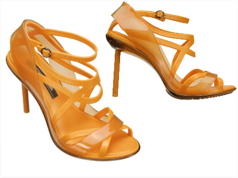Jean Paul Gaultier Melissa sandal caramel