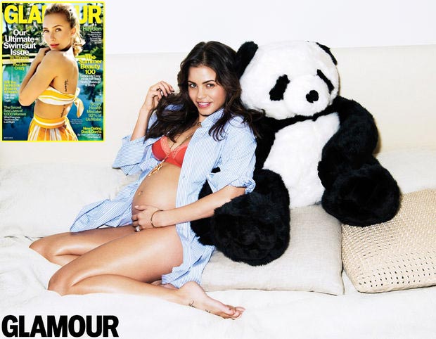 Jenna Dewan baby bump exposed in Glamour