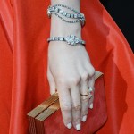 Jennifer Aniston jewelry Ferragamo clutch 2013 Oscars