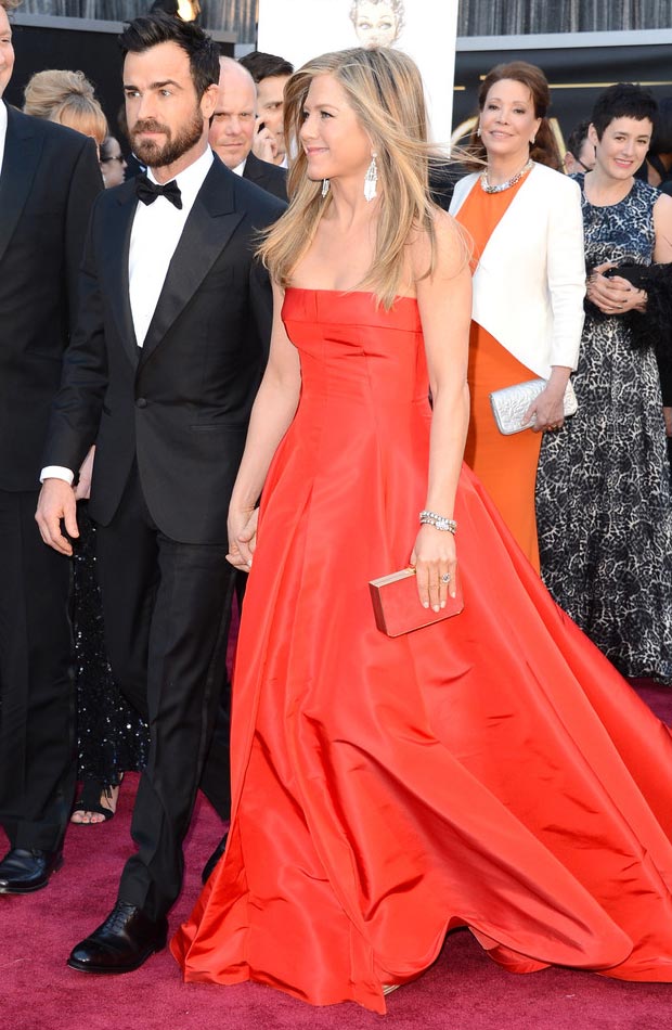 Jennifer Aniston Justin Theroux 2013 Oscars