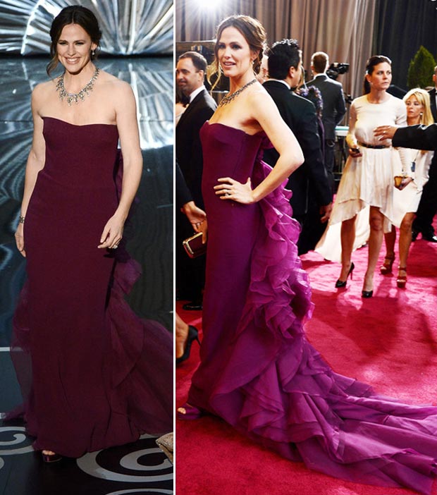 Jennifer Garner violet dress 2013 Oscars