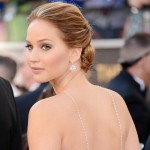Jennifer Lawrence 2013 Oscars Chopard jewelry hairdo