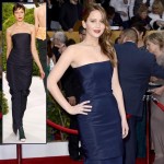 Jennifer Lawrence Dior Couture blue dress 2013 SAG Awards
