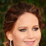 Jennifer Lawrence hair makeup jewelry 2013 Golden Globes