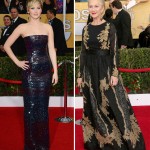 Jennifer Lawrence Helen Mirren black dresses SAG Awards