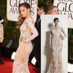 Jennifer Lopez Zuhair Murad lace dress 2013 Golden Globes