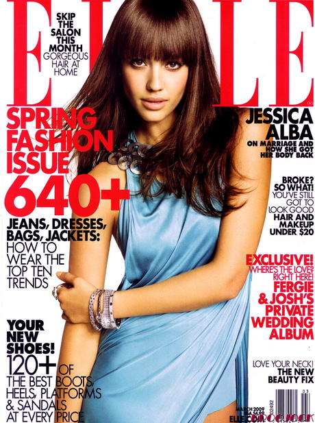 Jessica Alba Elle US March09 cover