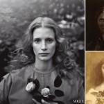 Jessica Chastain Vogue pictorial inspired Julia Margaret Cameron