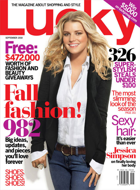 Jessica Simpson Gets Her Lucky Photoshop For September 2010