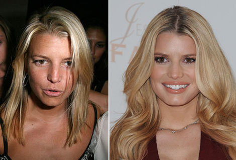 Jessica Simpson No Make-up  Celebs without makeup, Celebrity makeup looks,  Without makeup
