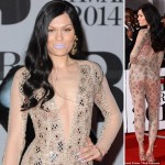 Jessie J fashion disaster lipstick Brit Awards