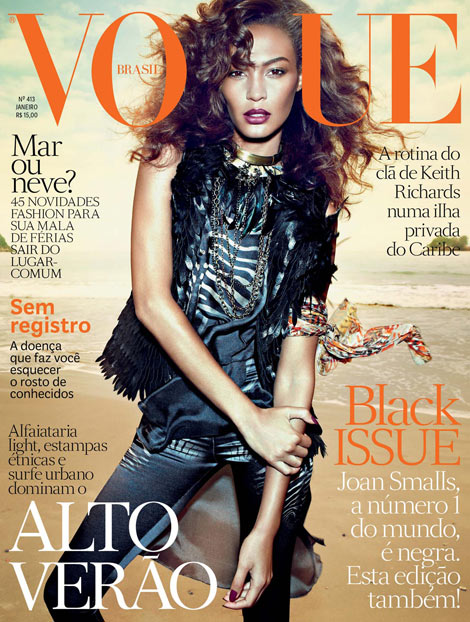 Joan Smalls Black Ethnic Vogue Brasil January 2013