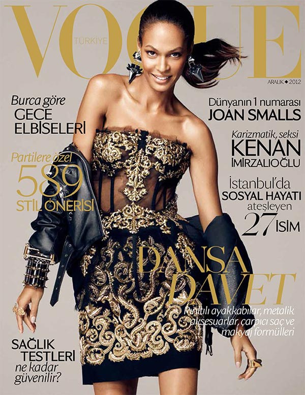 Joan Smalls Vogue Turkey December 2012 cover