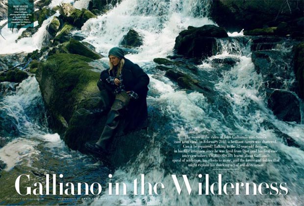 John Galliano photographed by Annie Leibovitz for Vanity Fair