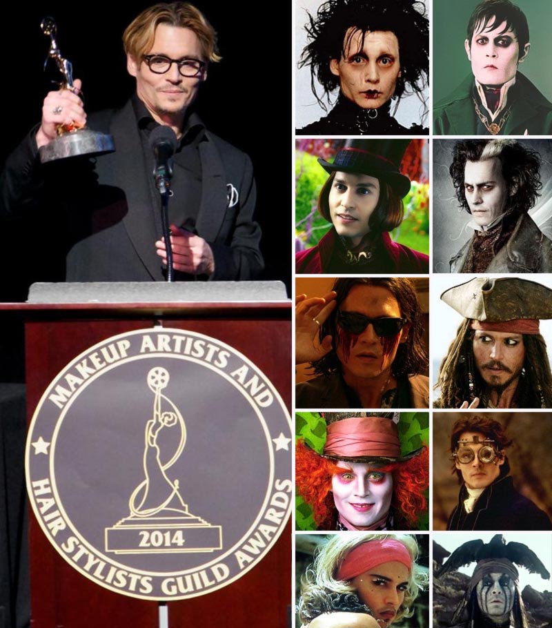 Johnny Depp roles makeover awarded