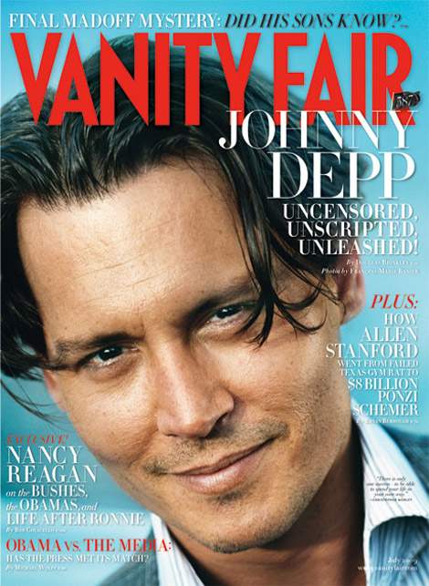 johnny Depp Vanity Fair Cover July 2009