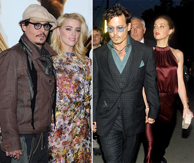 Johnny Depp with new girlfriend Amber Heard