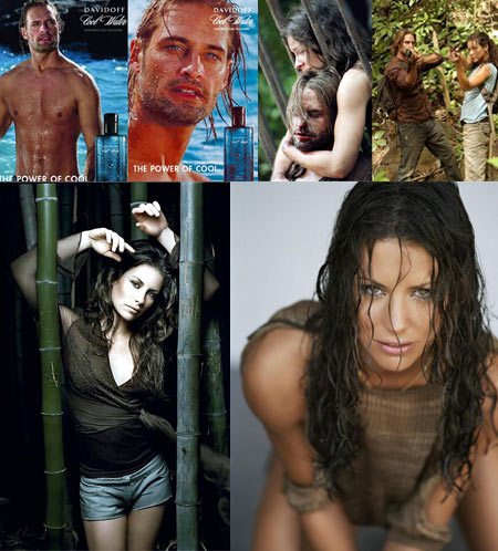 Josh Holloway and Evangeline Lilly for Davidoff Cool Water