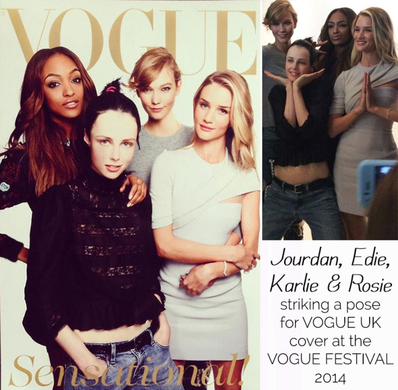 Jourdan Edie Karlie Rosie Vogue UK
