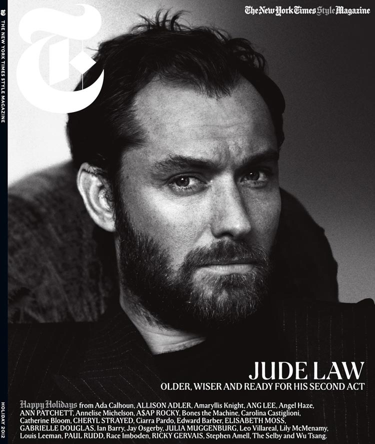 Bearded Jude Law’s Anna Karenina NY Times T Magazine