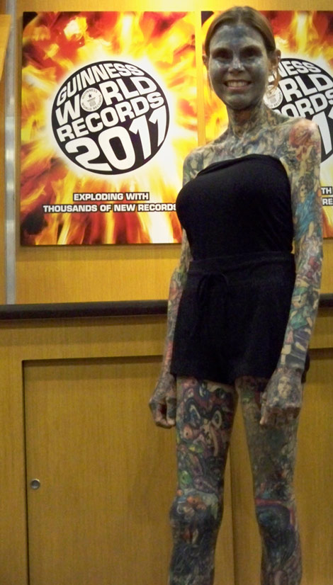 Julia Gnuse World s Most Tattooed Woman
