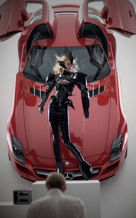Julia Stegner Mercedes SLS AMG Ad