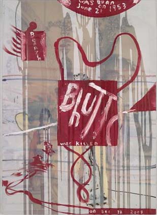 Julian Schnabel Red Painting