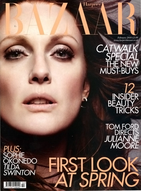 Julianne Moore Harper s Bazaar February 2010 cover
