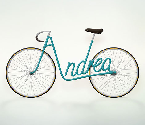 Jury Zaech Typography bicycle