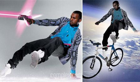 Kanye West Cycling Laser Shooting