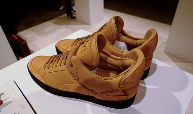 Kanye West Louis Vuitton sneakers collection light brown suede