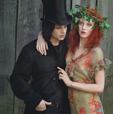 Karen Elson, Jack White By Annie Leibovitz For Vogue