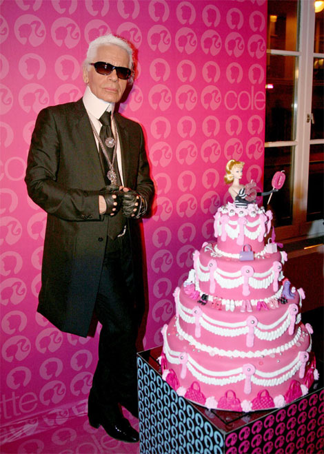 Karl Lagerfeld Barbie Anniversary cake