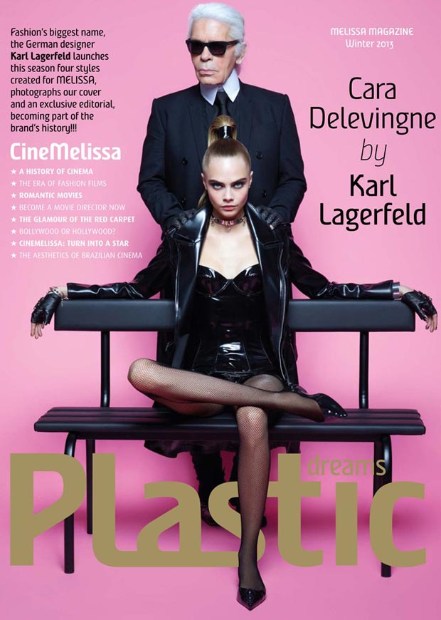 Karl Lagerfeld Cara Delevingne cover Melissa Magazine