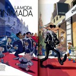 Karl Lagerfeld Ulrich Cartoons Elle Spain April 2010