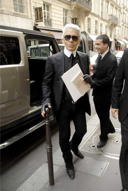 Karl Lagerfeld In Paris