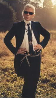 Karl Lagerfeld Picture in Nature