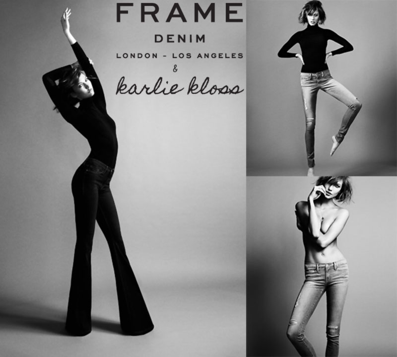 Karlie Kloss frame denim tall women